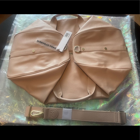 Stoney Clover Lane Handbags - Stoney Clover Lane Sand Vegan Leather Classic Duffle Bag NWT